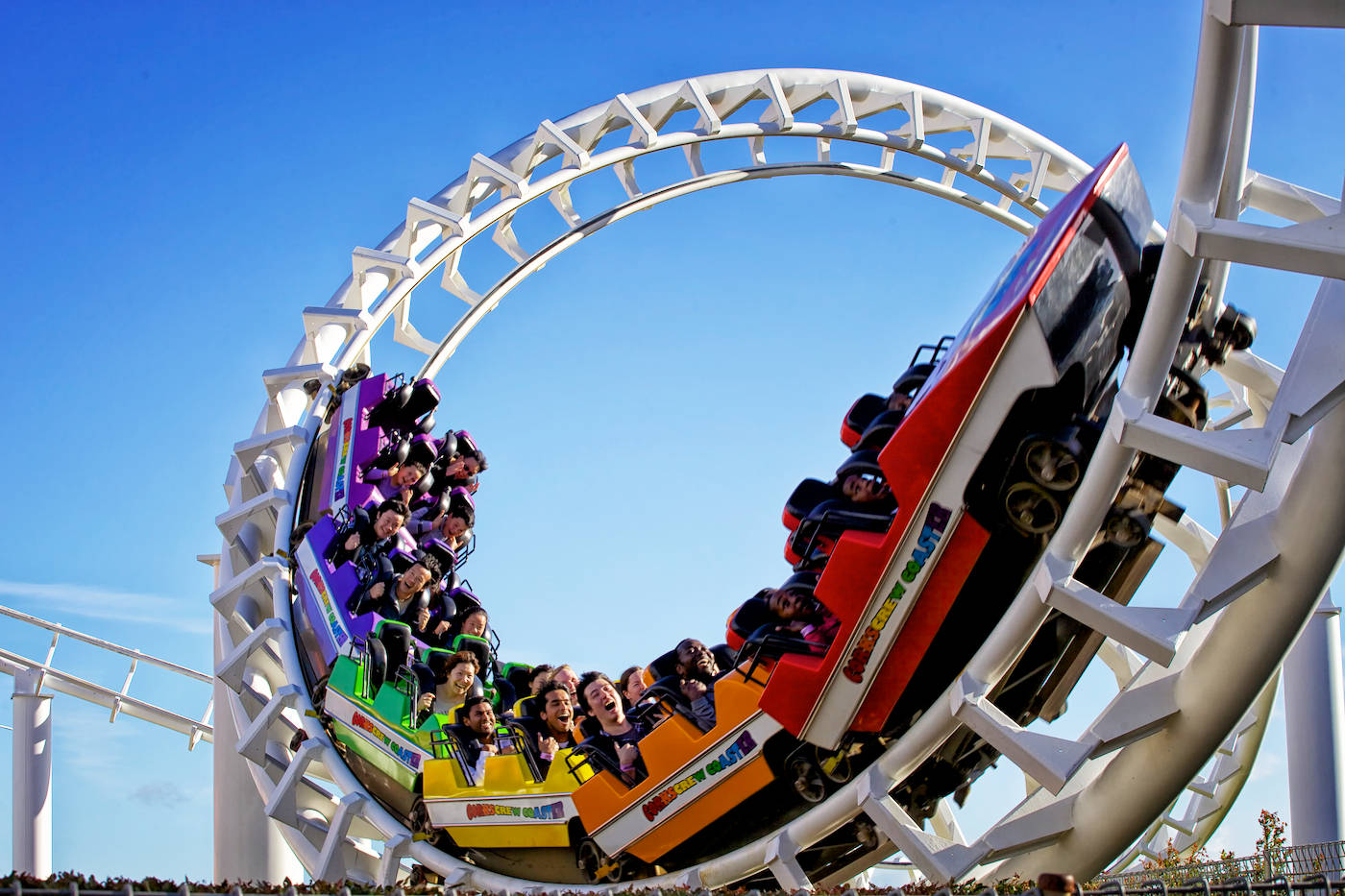 Captivating High Roller Coaster Ride Background