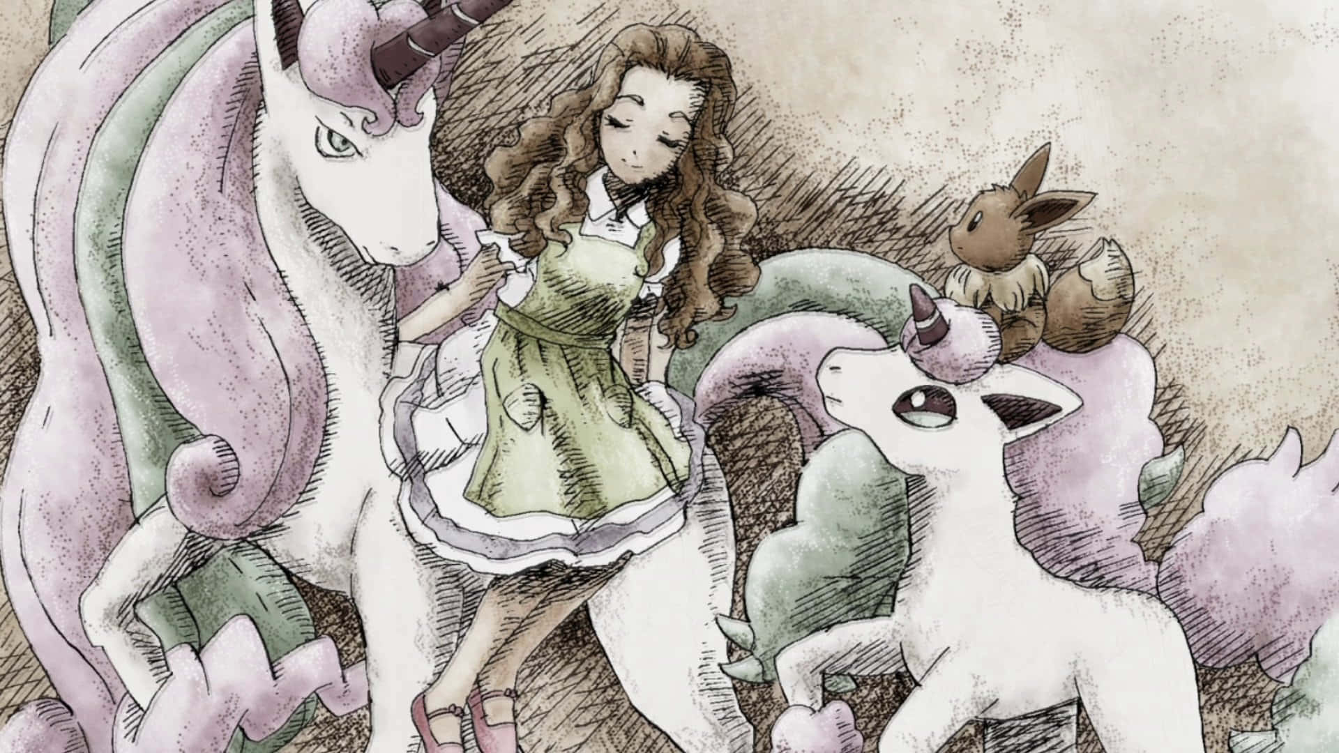 Captivating Image Of Rapidash In A Fiery Blaze