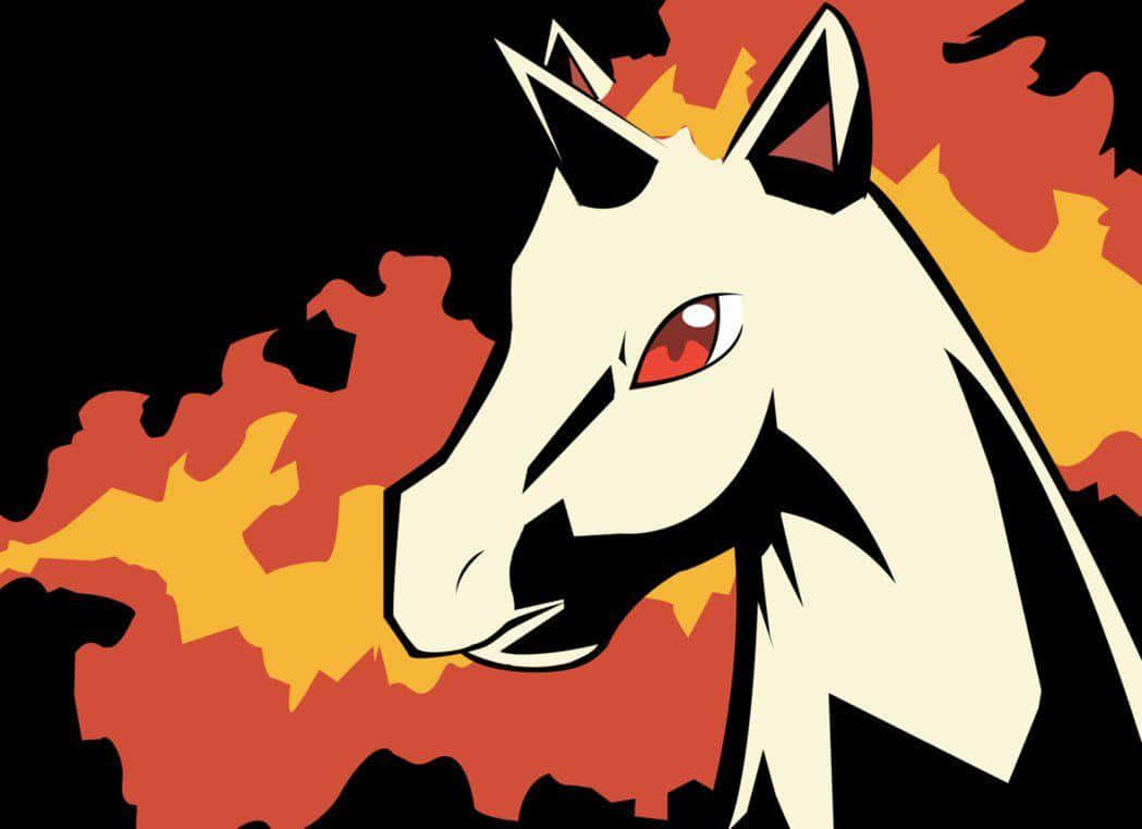Captivating Image Of Shiny Rapidash In The Wild