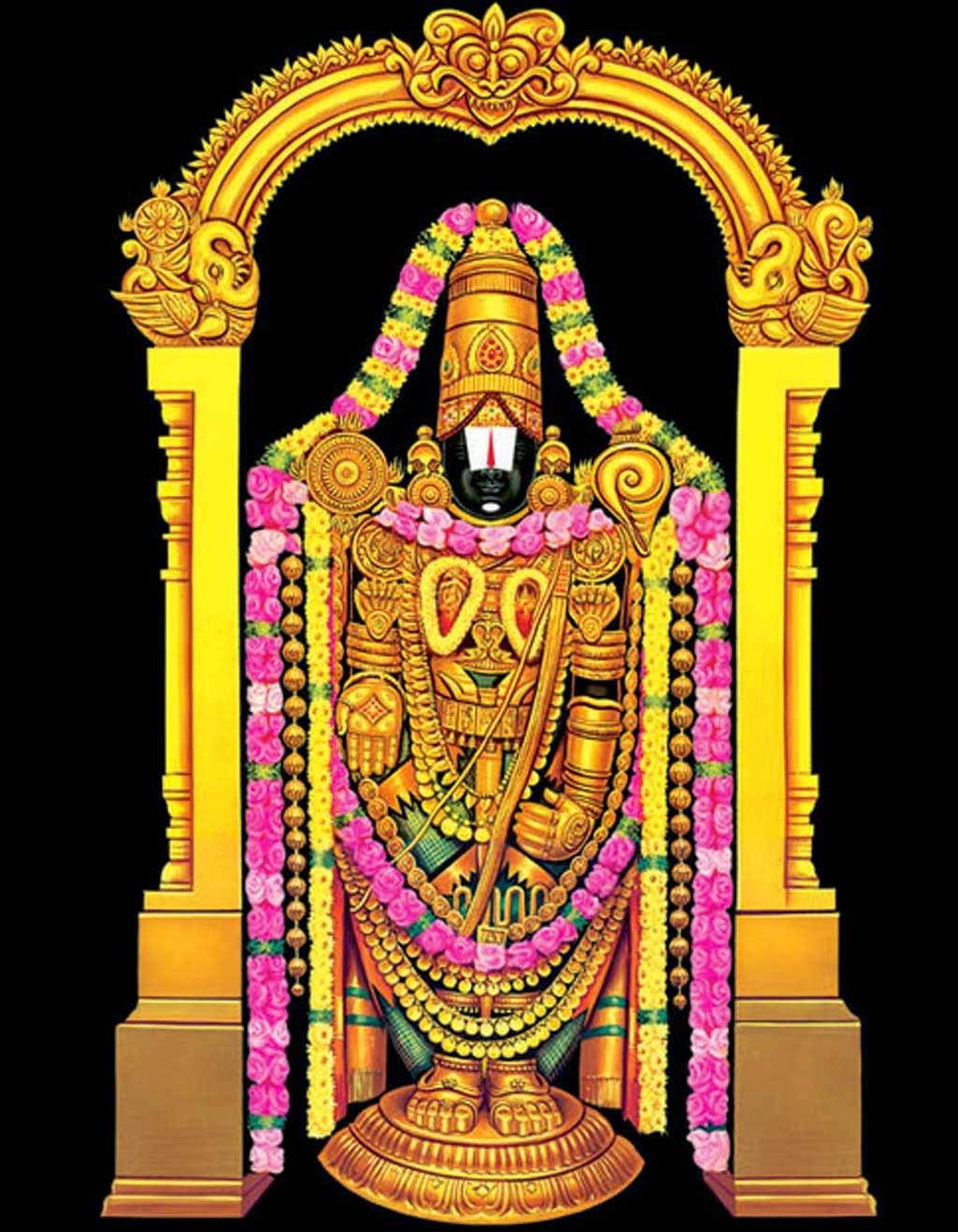 Captivating Image Of The Divine Venkateswara Swamy