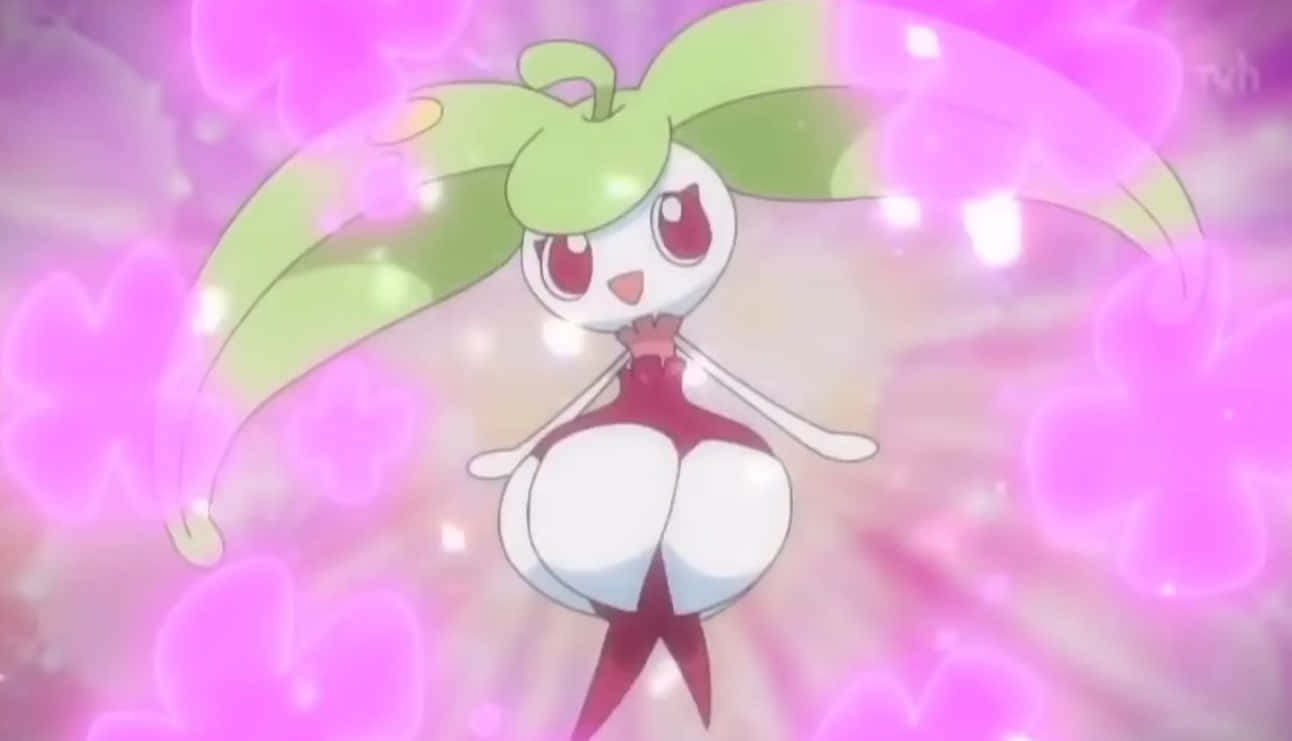 Captivating Image Of Vibrant Steenee Pokemon Background