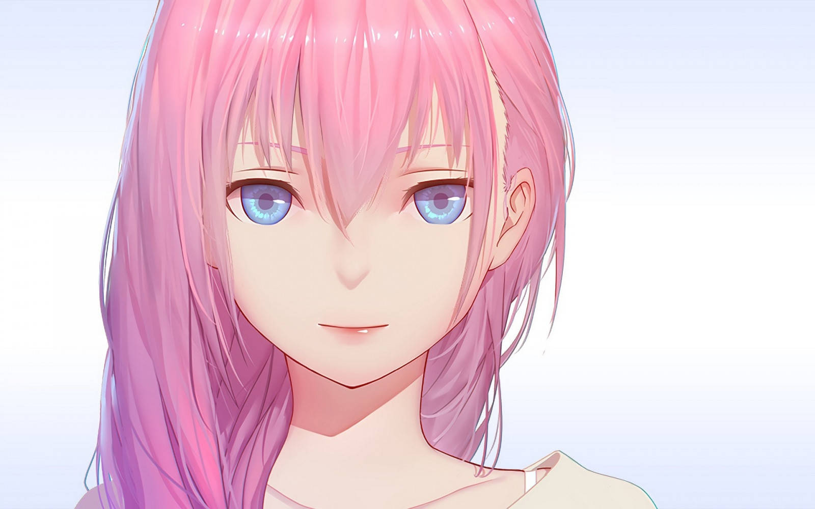 Captivating Light Pink Hair Background