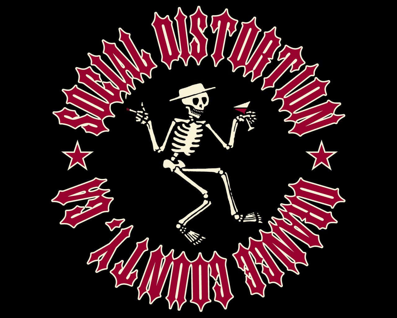 Captivating Live Performance By Social Distortion Background