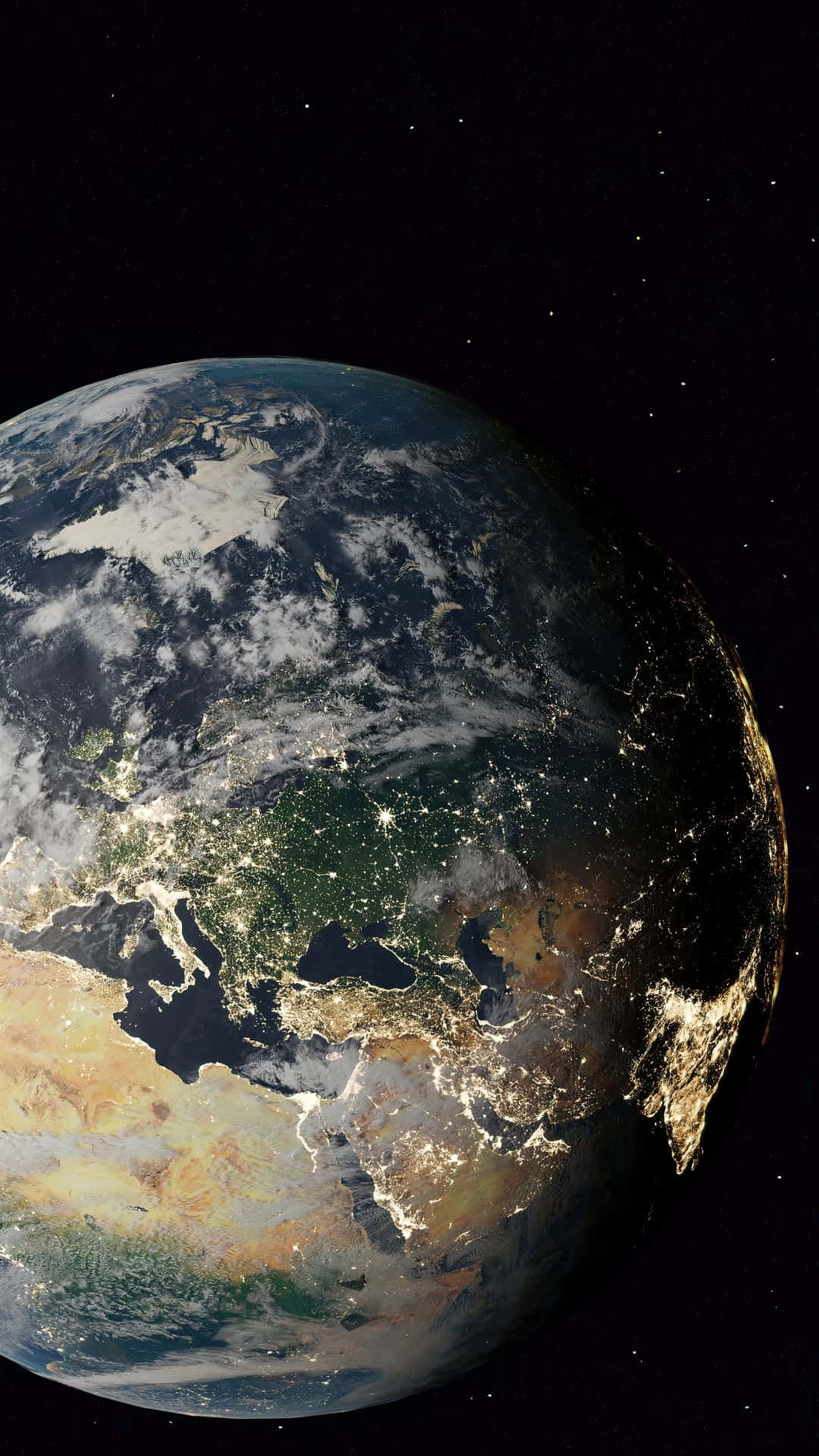 Captivating Live Space View Background