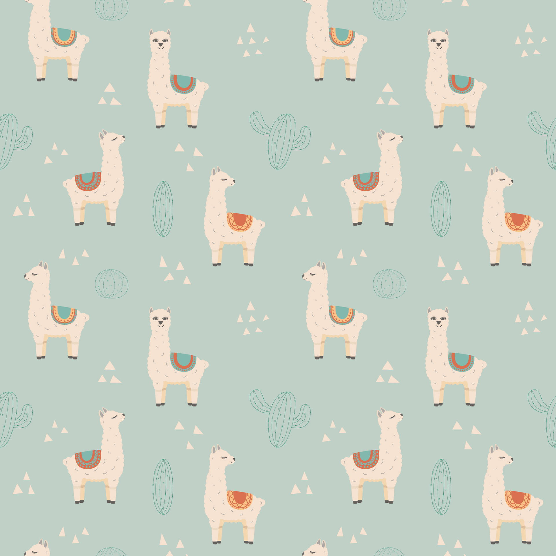 Captivating Llama Vector Illustration Background