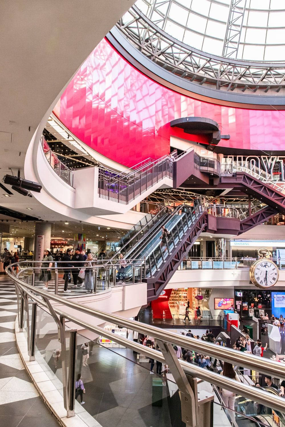 Captivating Melbourne Central Mall Background