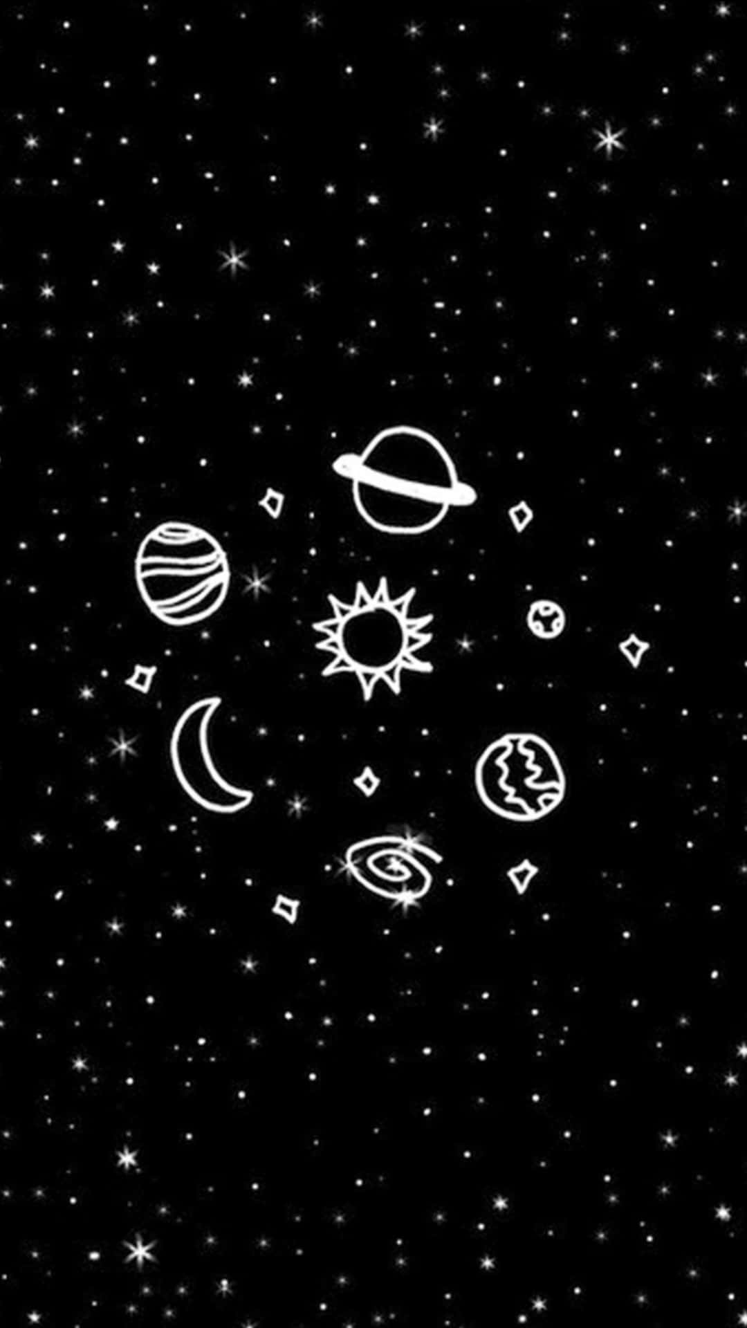 Captivating Monochromatic Star Wallpaper Background