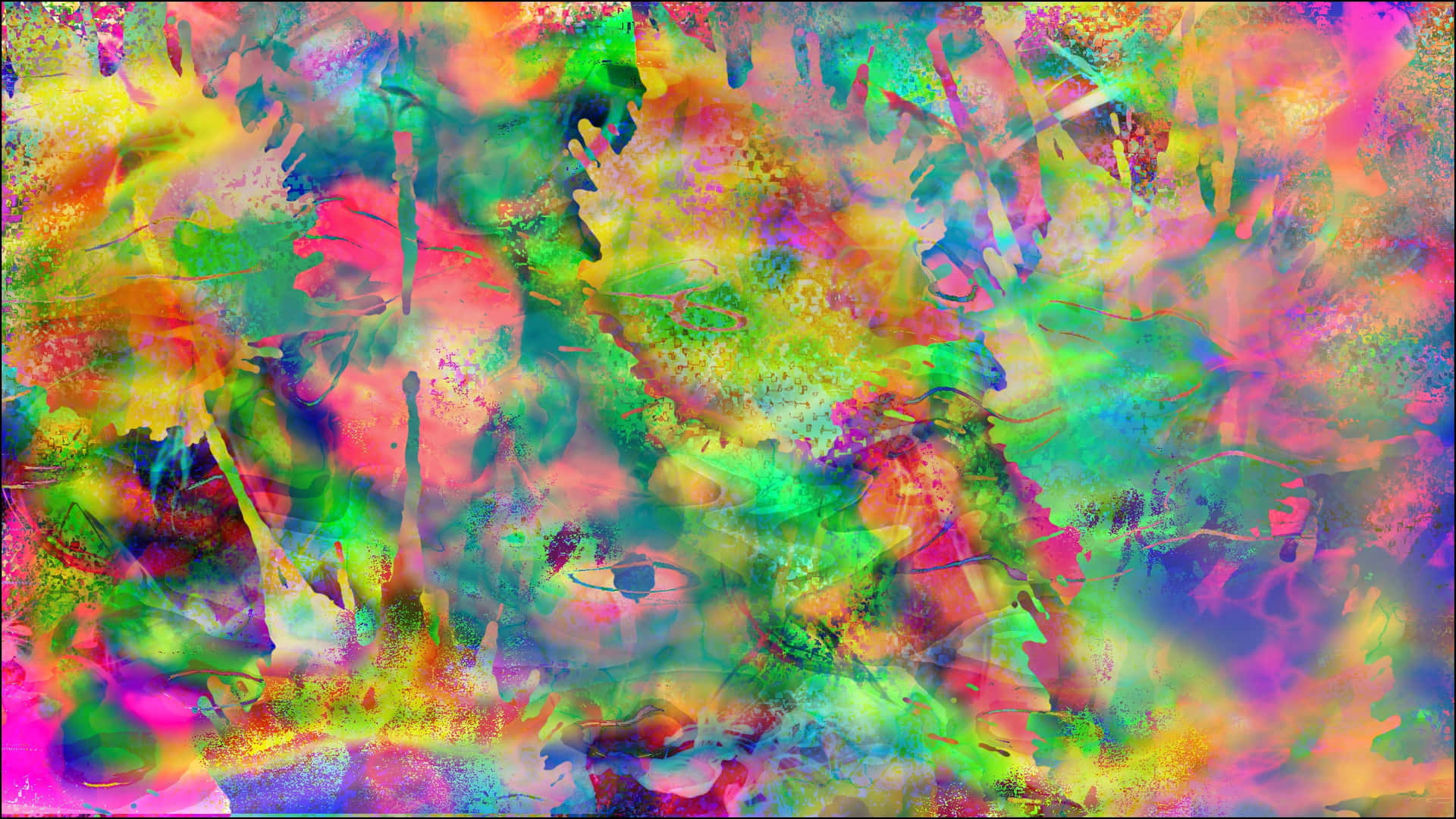 Captivating Multicolored Spirals In A Psychedelic Dimension Background