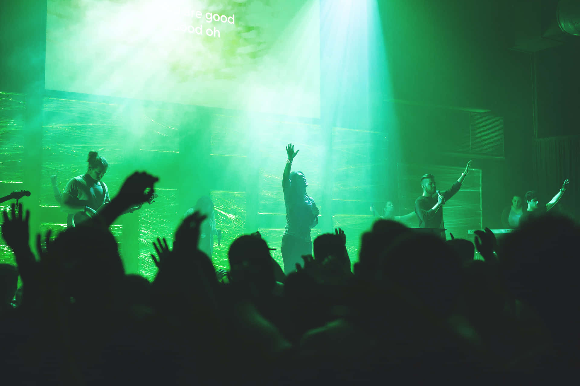 Captivating Music Festival Crowd