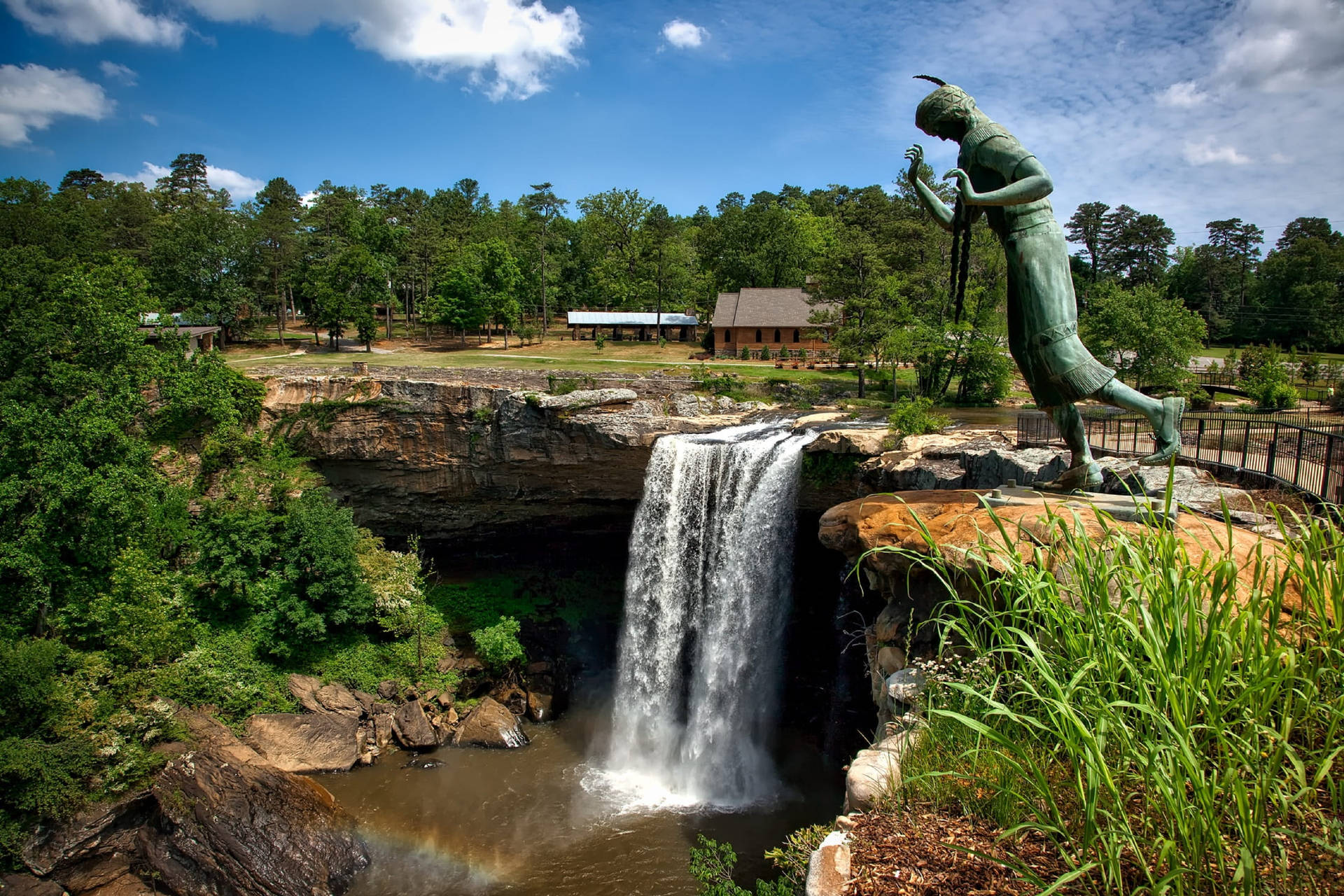 Captivating Noccalula Falls Park In Alabama Background