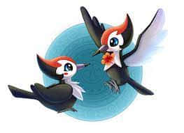 Captivating Pikipek Pokemon In Action Background