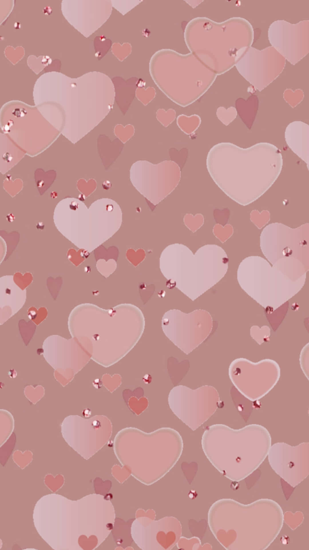 Captivating Pink Heart Iphone Wallpaper Background