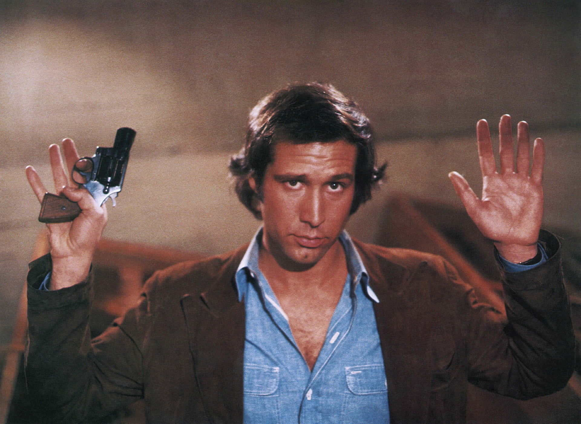 Captivating Portrait Of Chevy Chase Background
