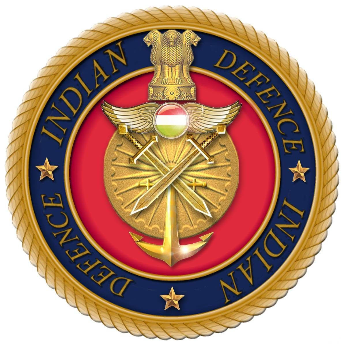 Captivating Power: Indian Army Logo Featuring Two Swords And Anchor