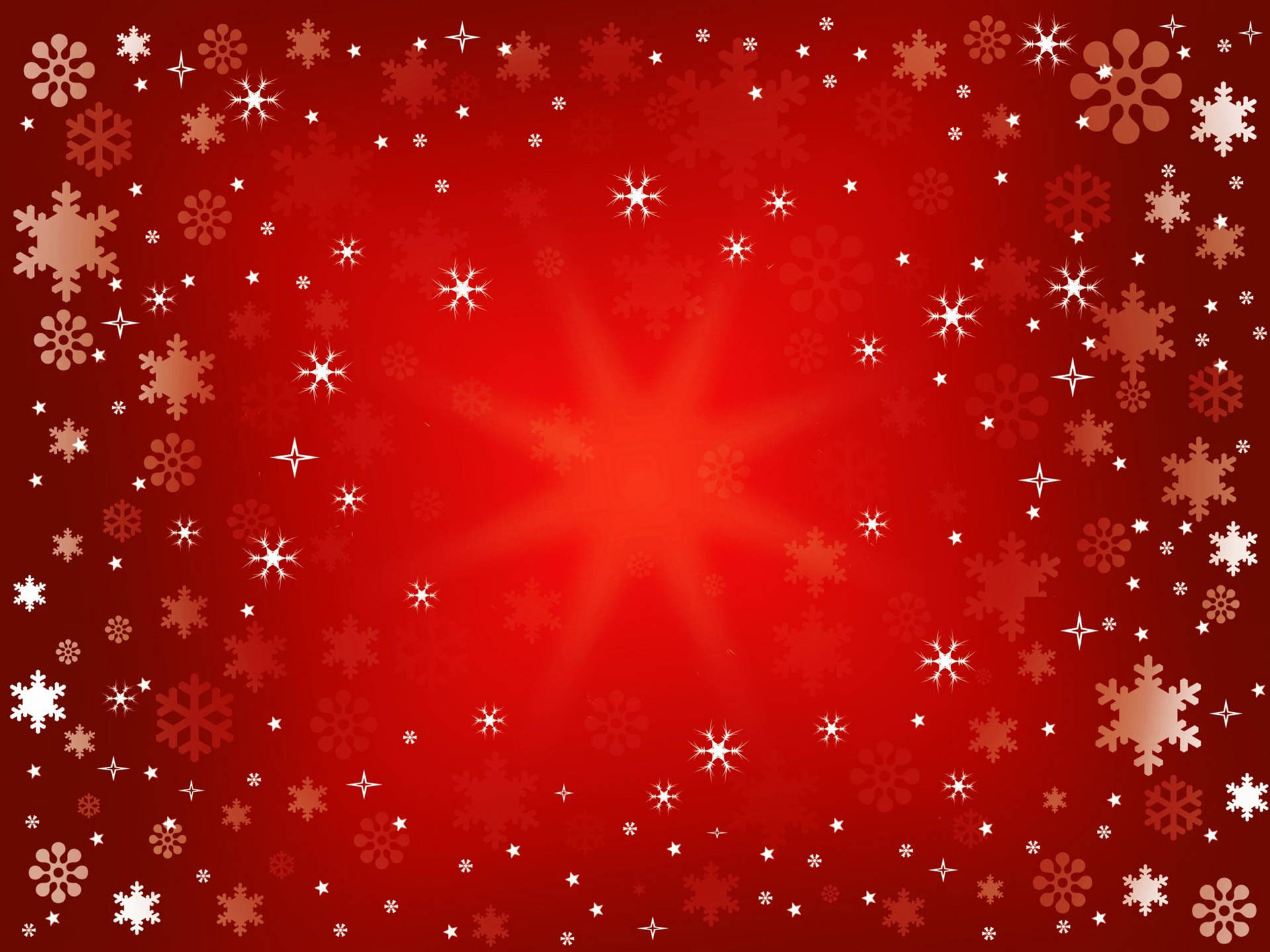 Captivating Red Christmas Snowflake Background Background