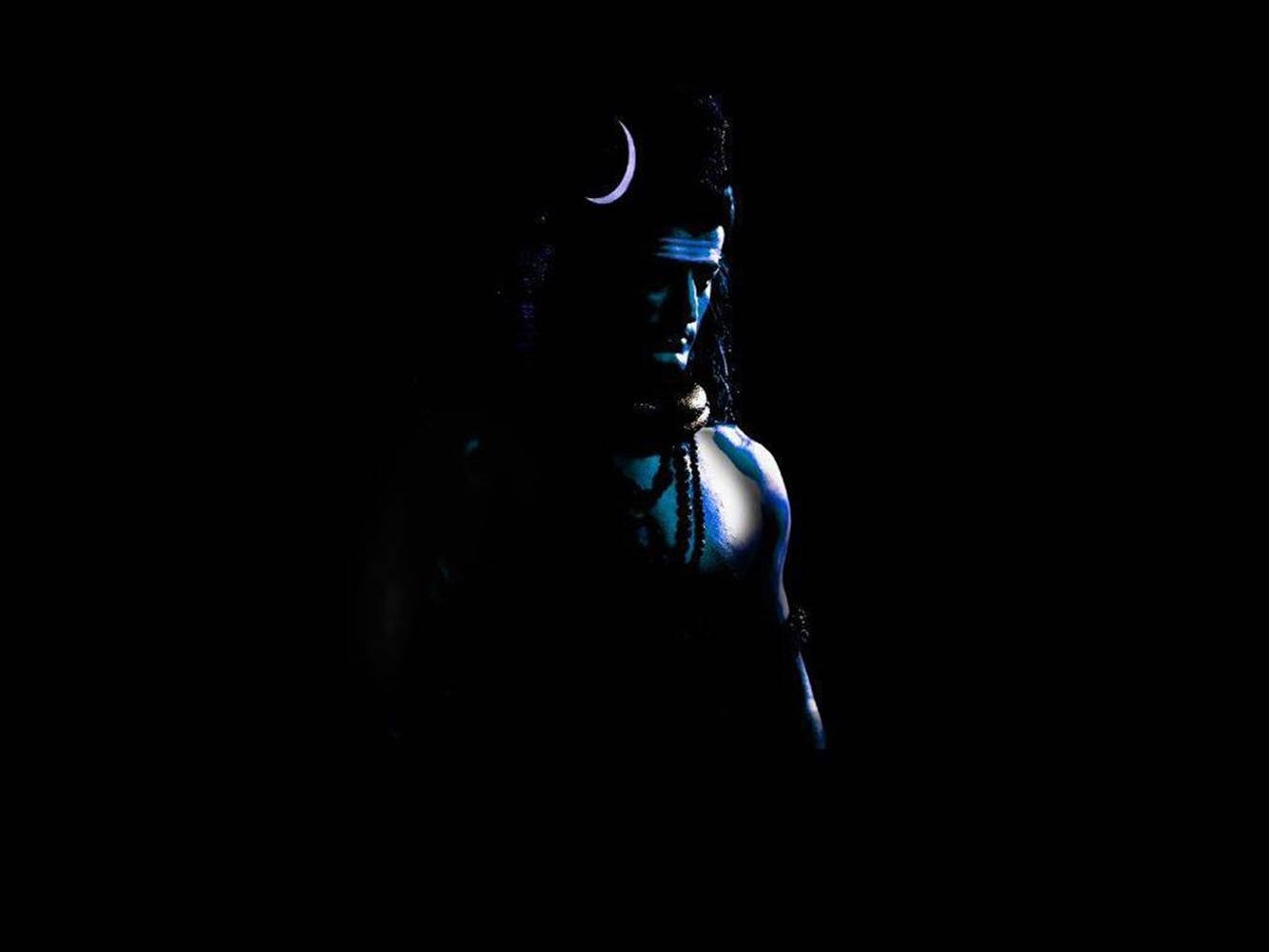 Captivating Shiv Tandav Dance In The Darkness Background