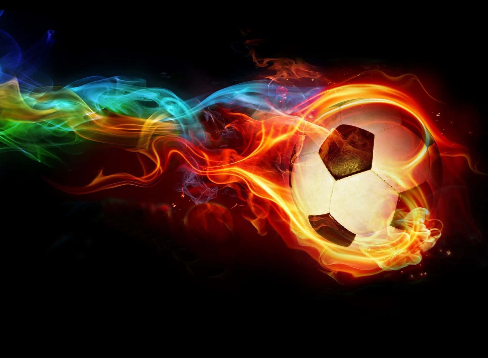 Captivating Shot Of A Soccer Ball Background