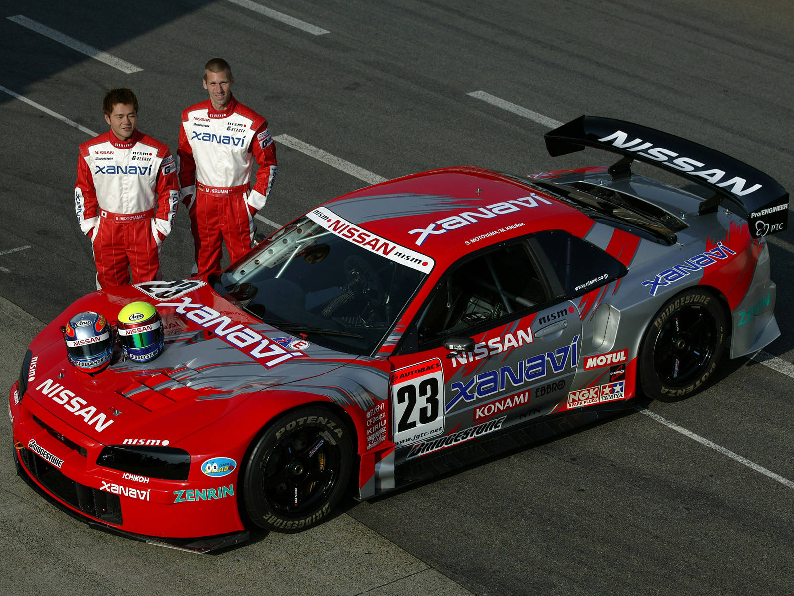 Captivating Shot Of Skyline Car In 2003 Championship Background