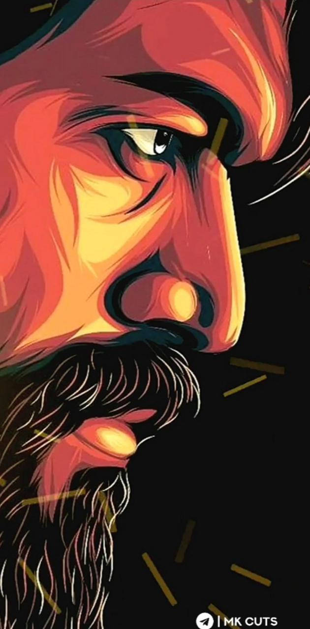 Captivating Side Glance Of Rocking Star Yash Background