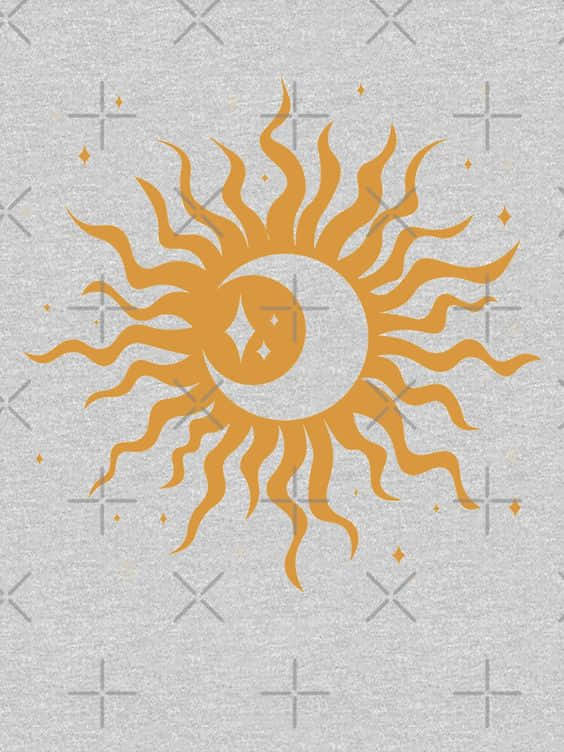 Captivating Sun And Moon Aesthetic Background