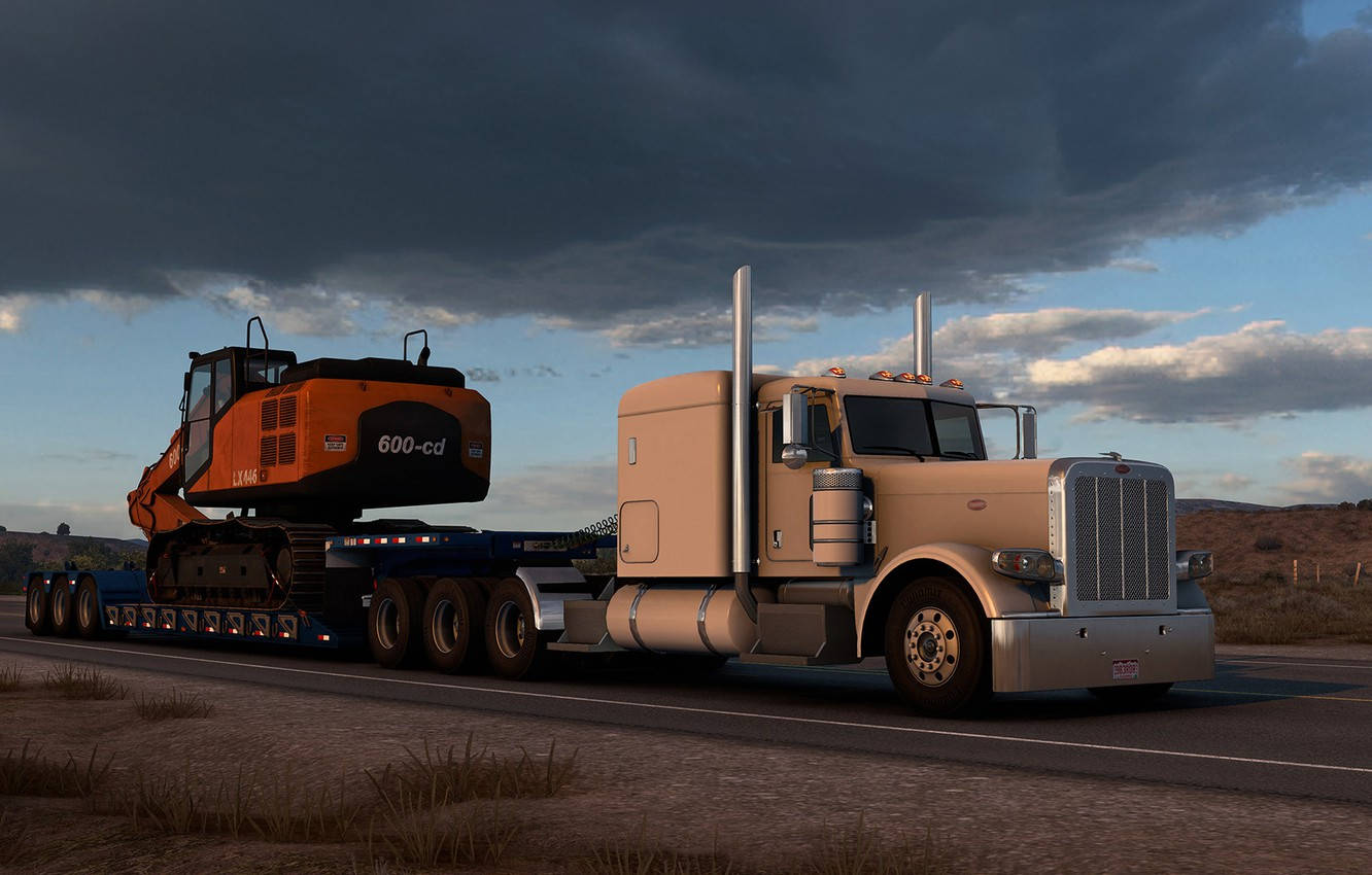 Captivating Sunset Drive In American Truck Simulator