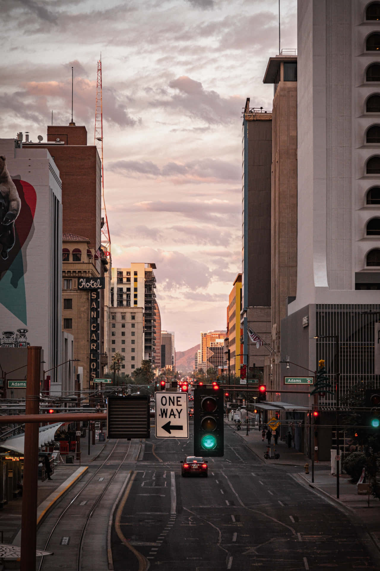 Captivating Sunset In Phoenix, Arizona Background