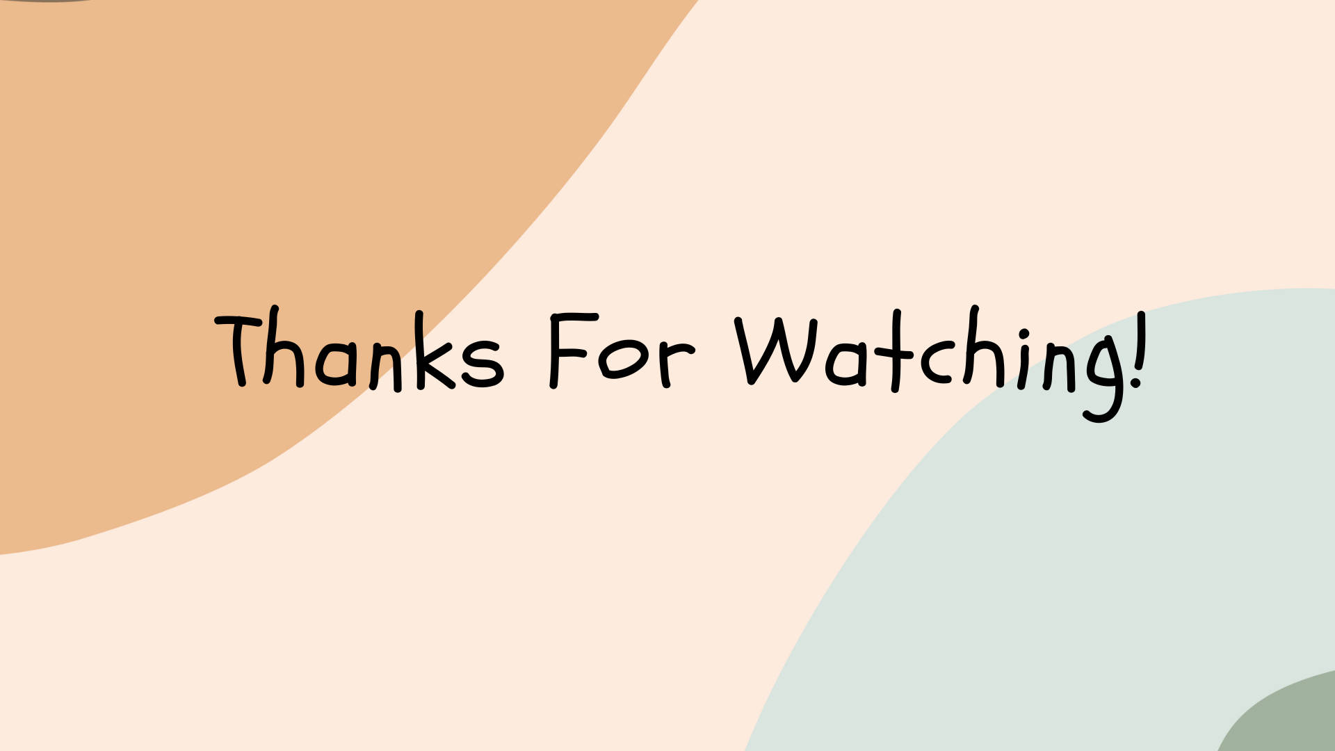 Captivating Thank You For Watching Message In Pastel Background