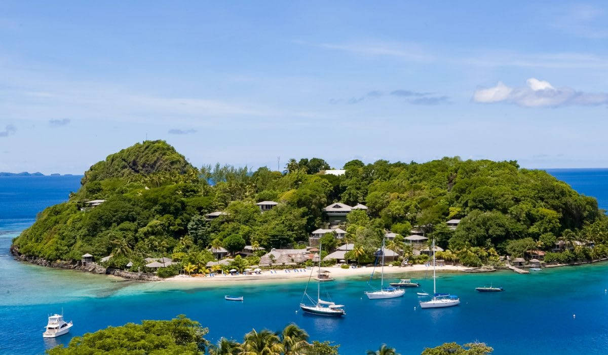 Captivating Young Island Resort, St Vincent And The Grenadines Background