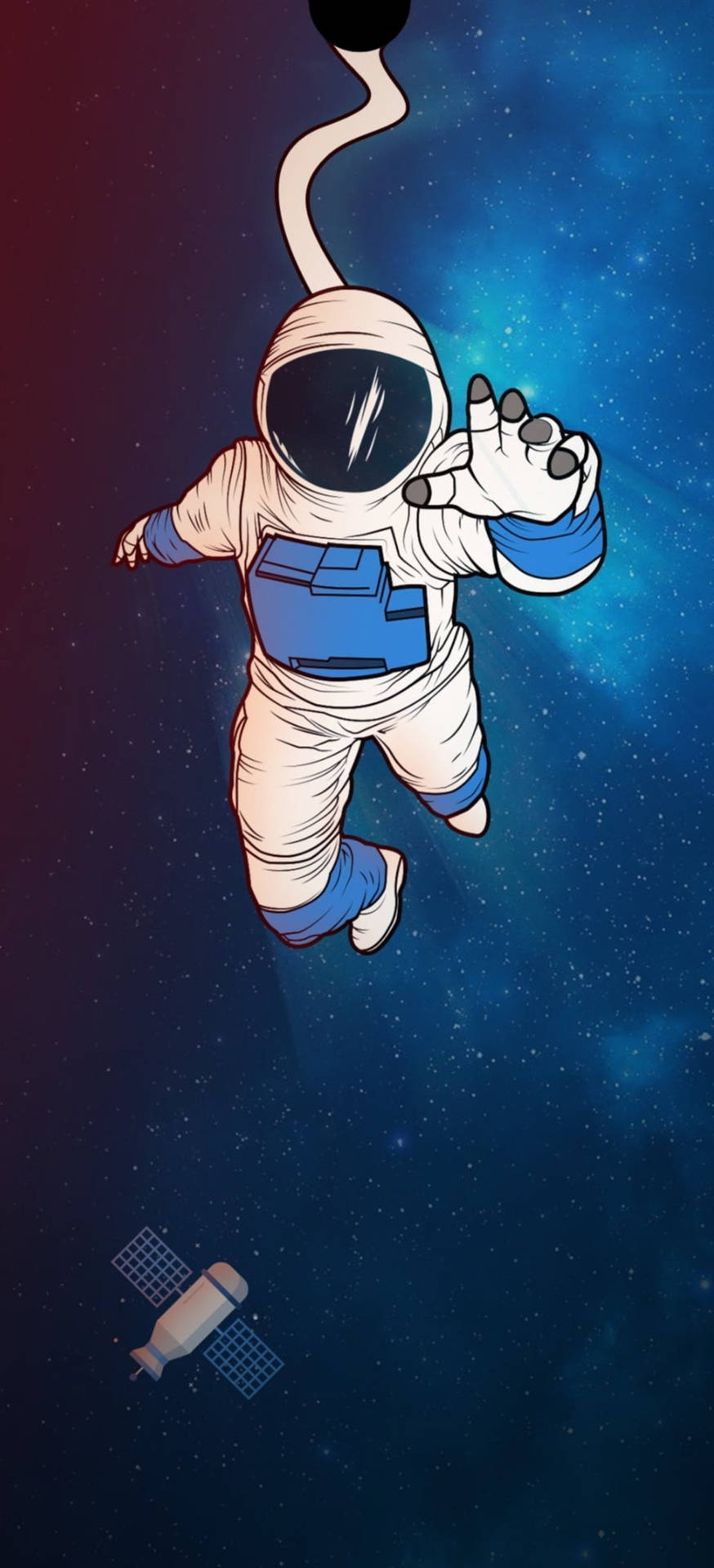 Captivation Cartoon Spaceman Background