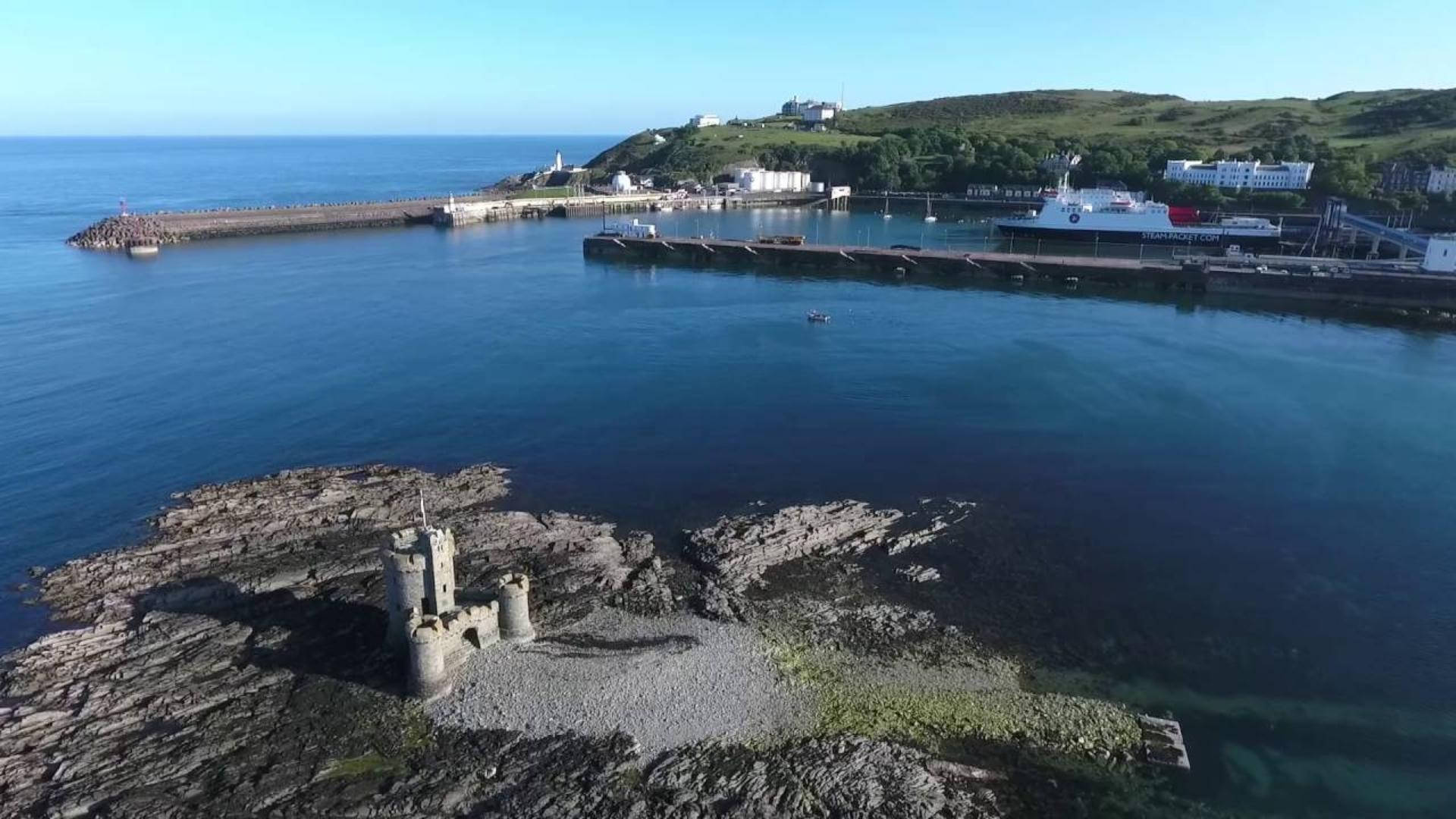 Capture Of The Isle Of Man Maritime Dockside Background