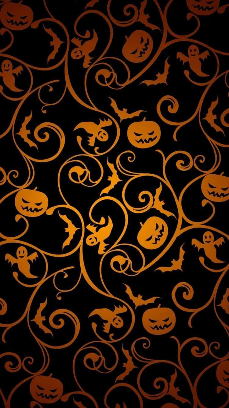 Capture The Essence Of Fall This Halloween Season With This Spooky Iphone Wallpaper. Background