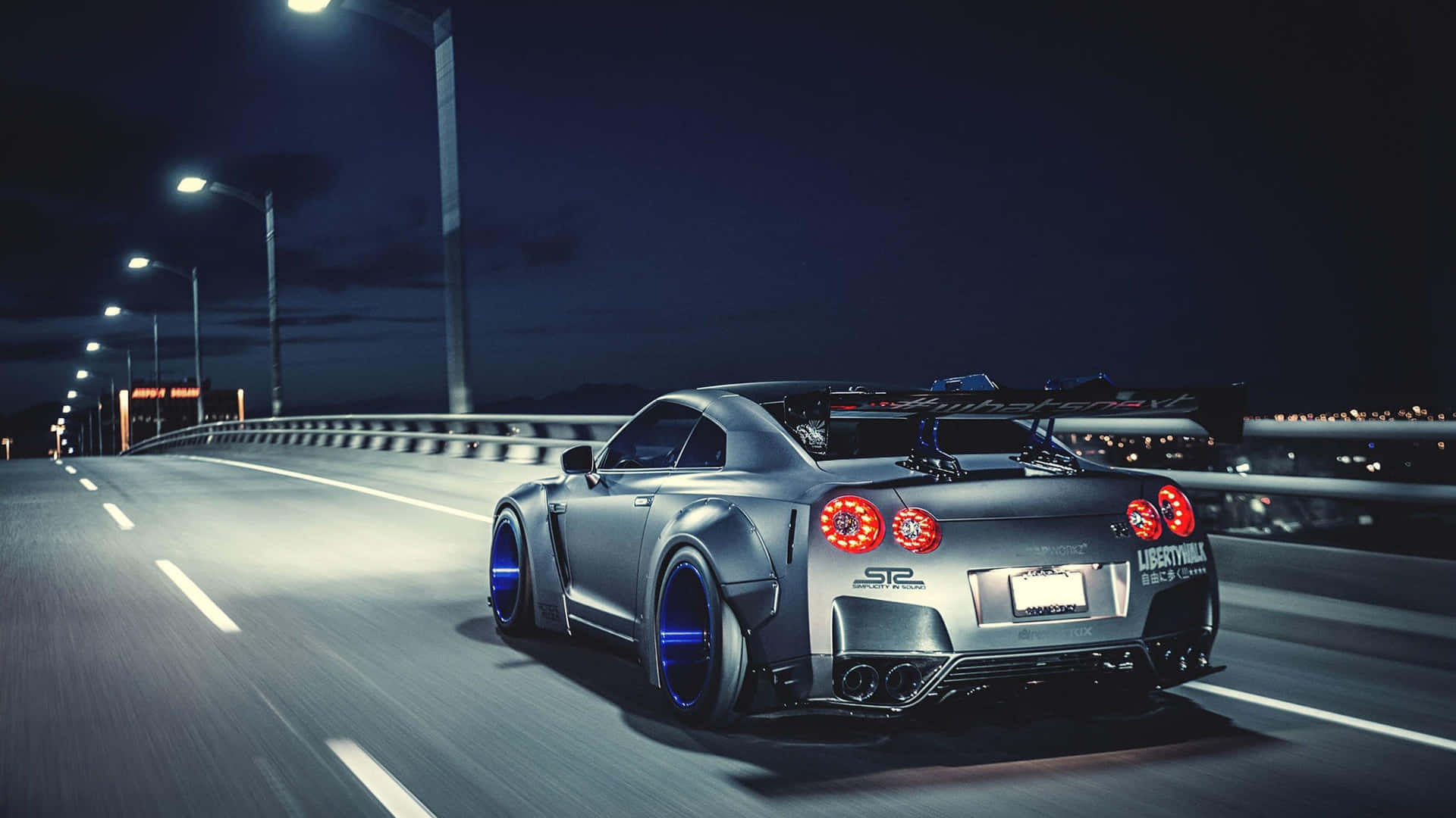 Capture The Speed And Design Of The Cool Nissan Skyline Background