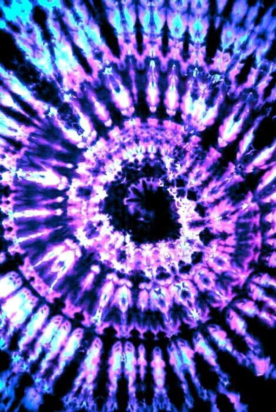 Capture The Vibrant Colors Of Purple Tie Dye Background