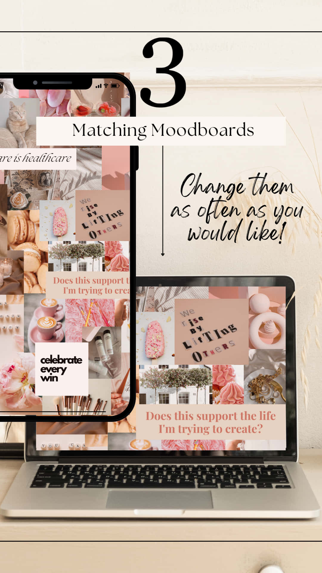 Capture Your Feelings And Create A Beautiful Aesthetic Moodboard. Background