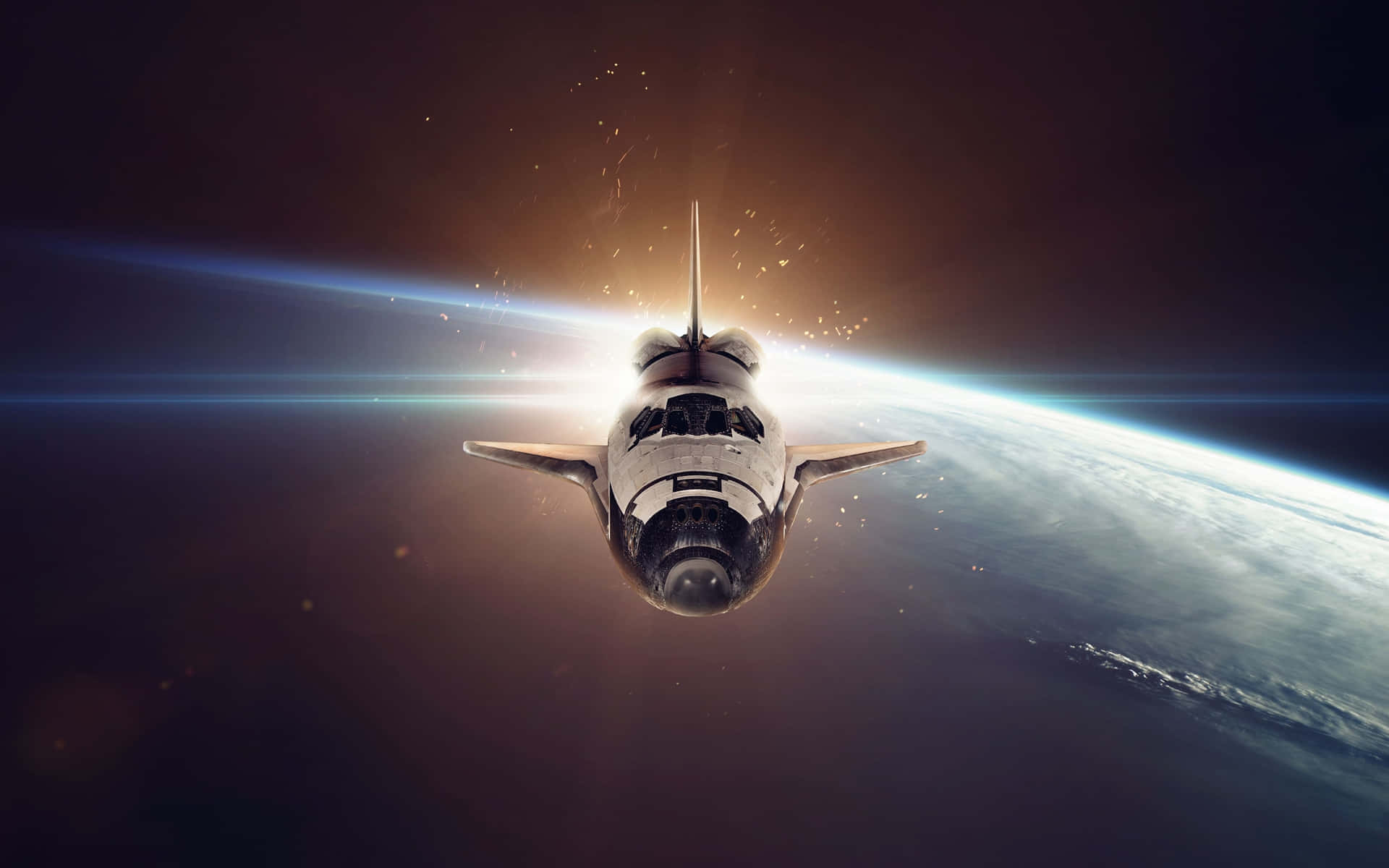 Capturing The Beauty Of The Space Shuttle Background