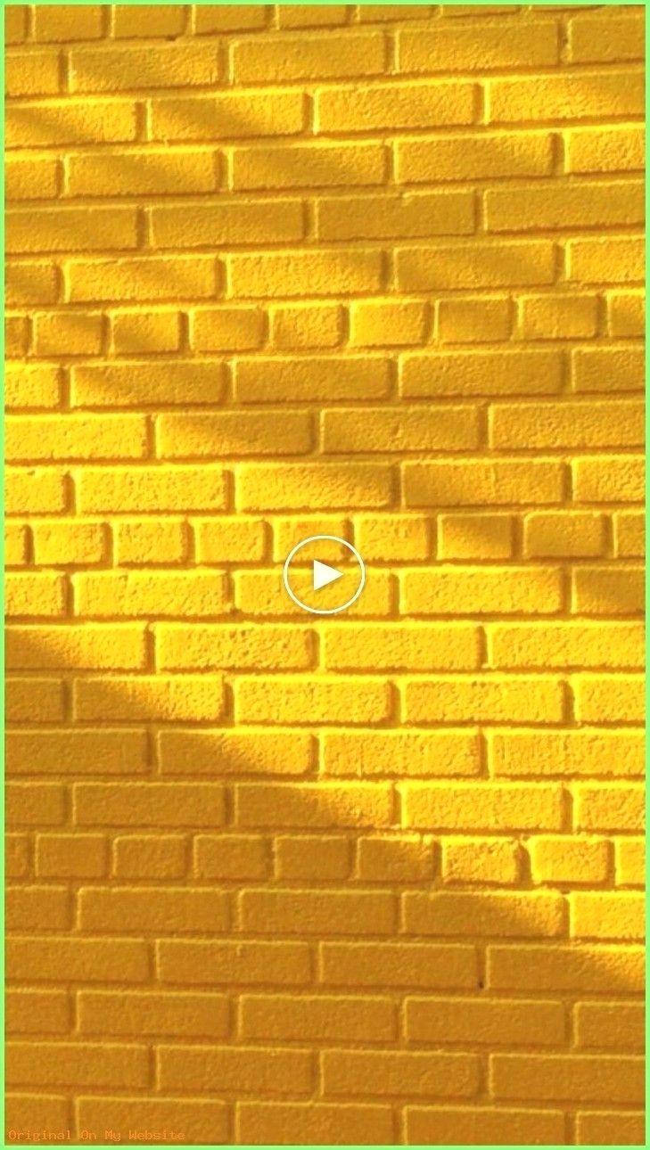Capturing The Past's Charm - Yellow Vintage Aesthetic Brick Wall Background