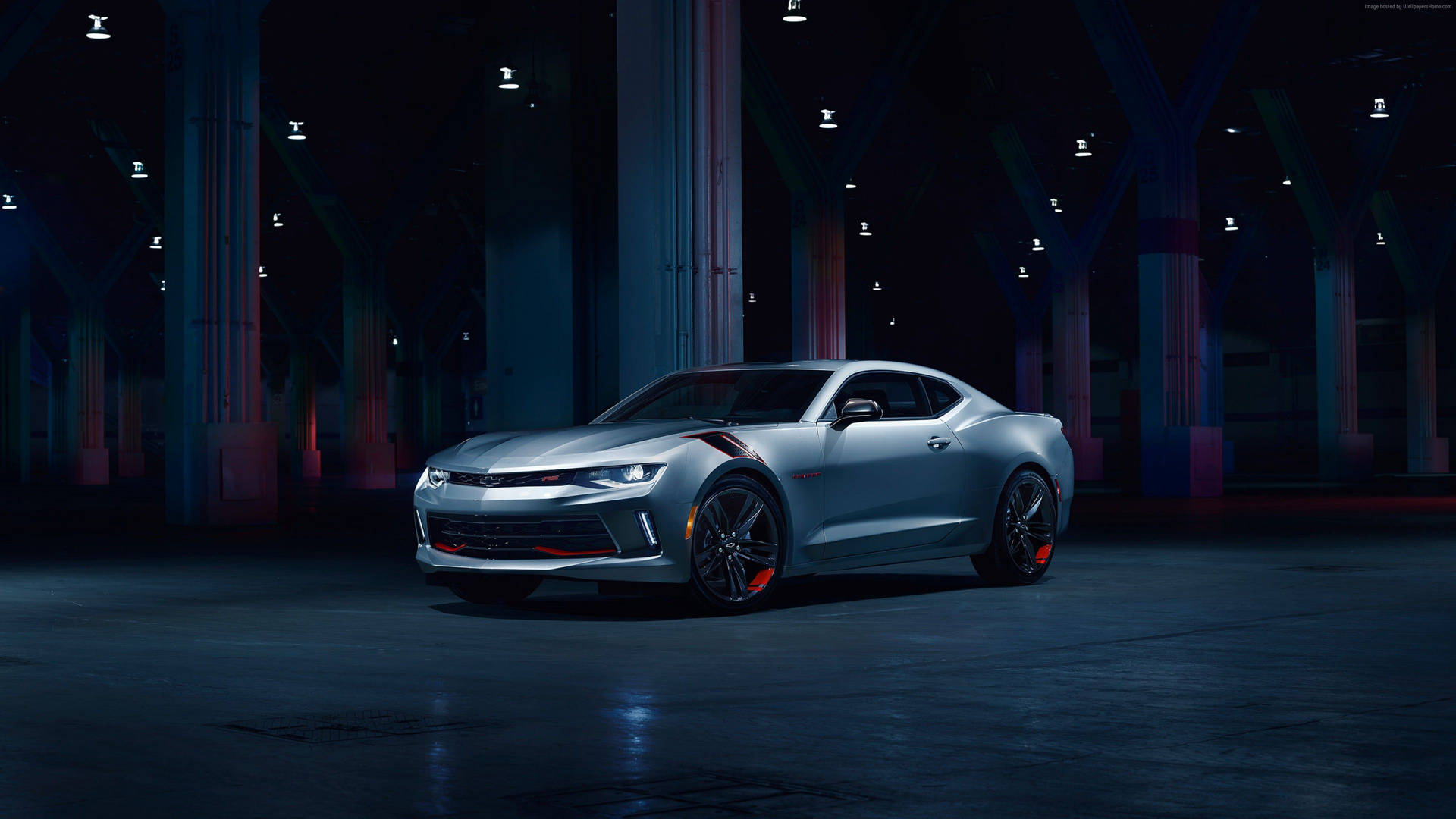 Car 4k Silver Chevrolet Camaro Background