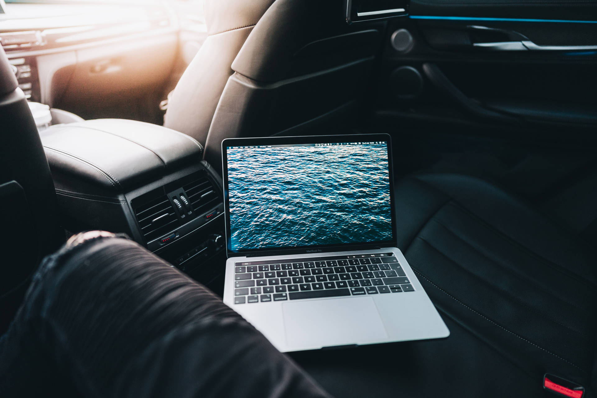 Car Dark And Blue Aesthetic Laptop Background