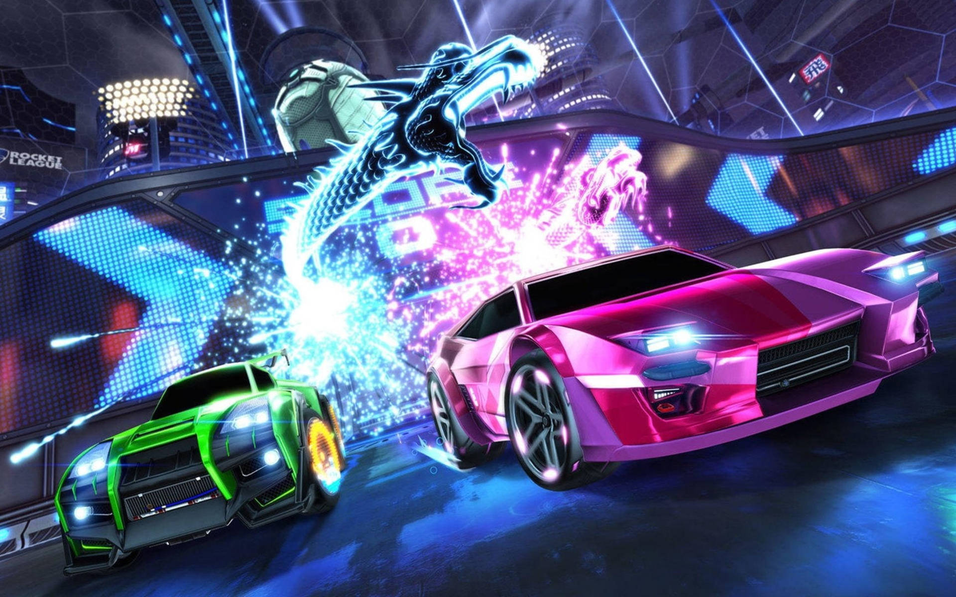 Car Game Rocket League 2k Background