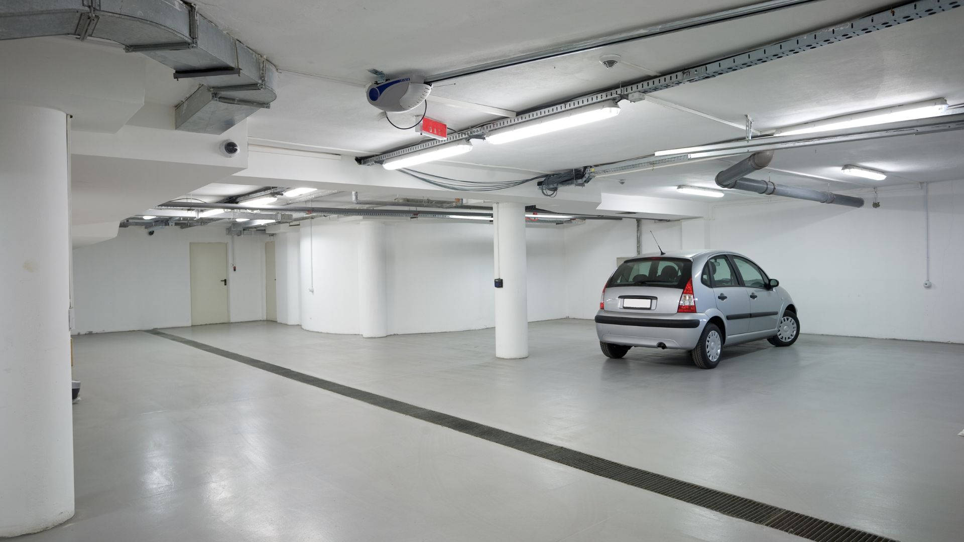 Car Garage Modern Minimalist Parking Lot