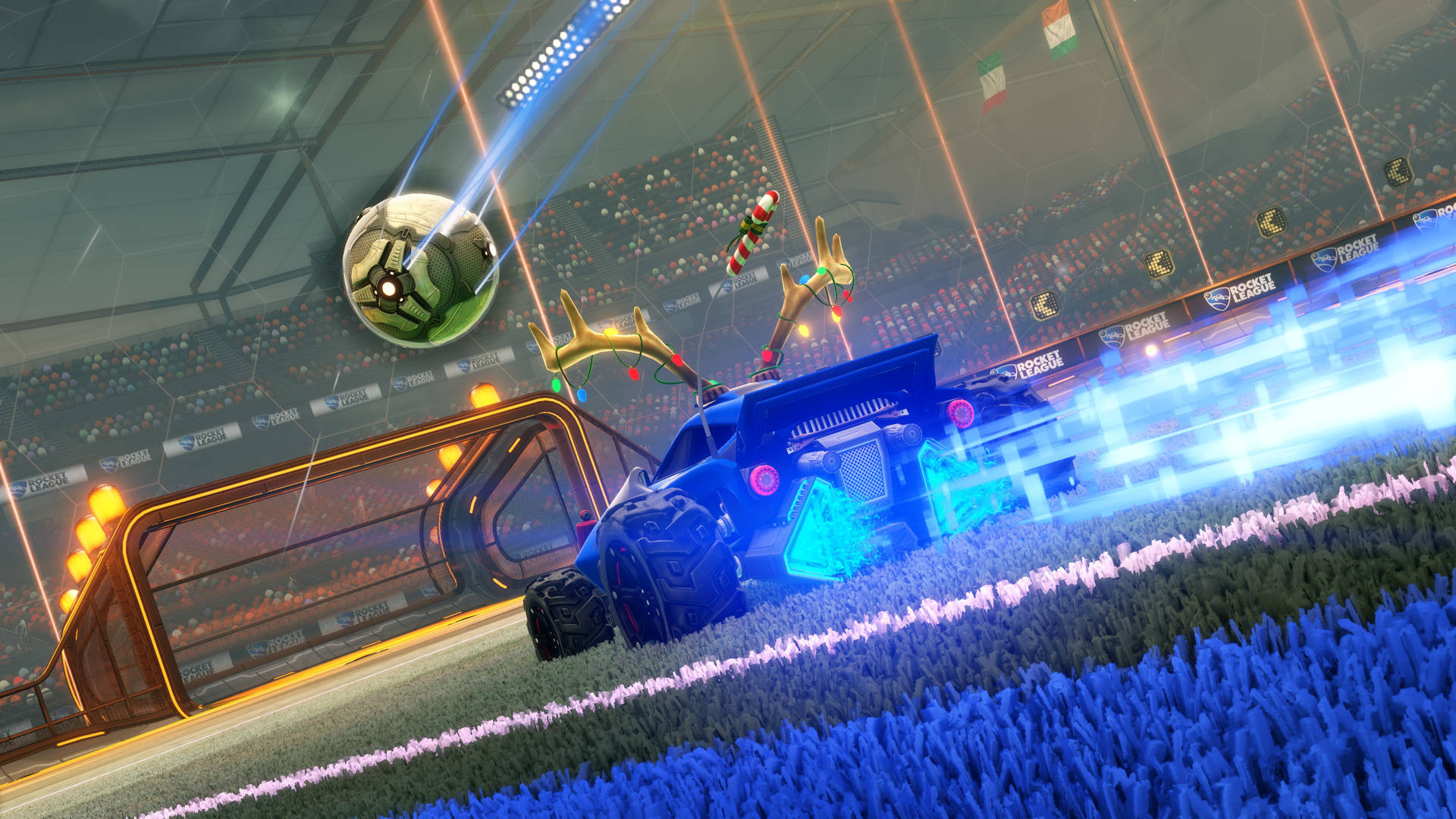 Car Goal In Rocket League 2k Resolution Background