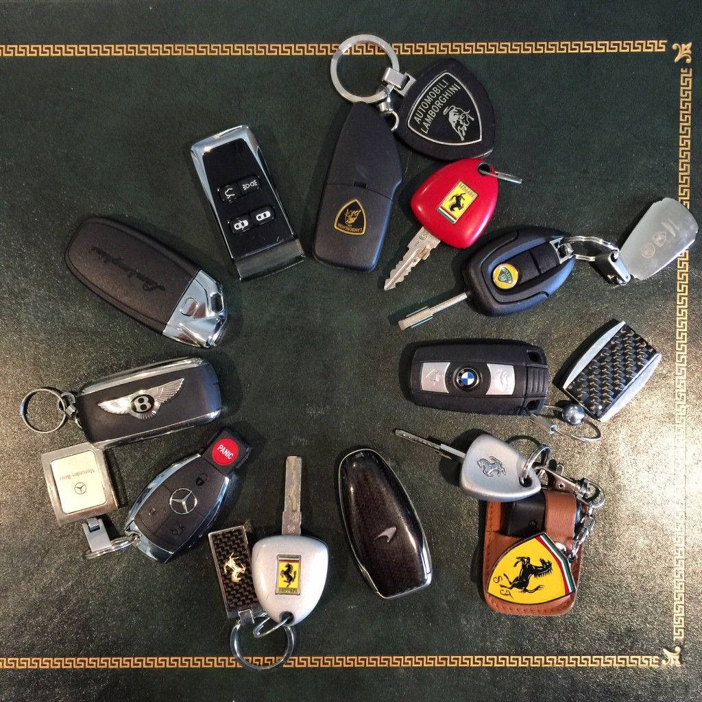 Car Key Collection Background