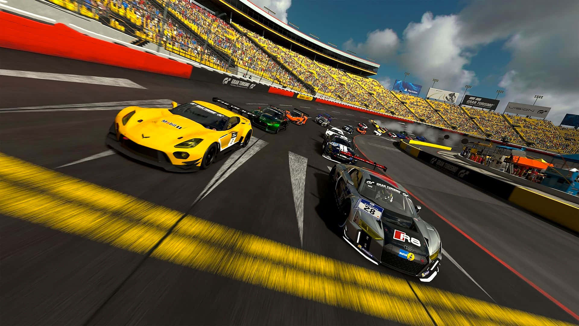 Car Racing Sports 4k Background