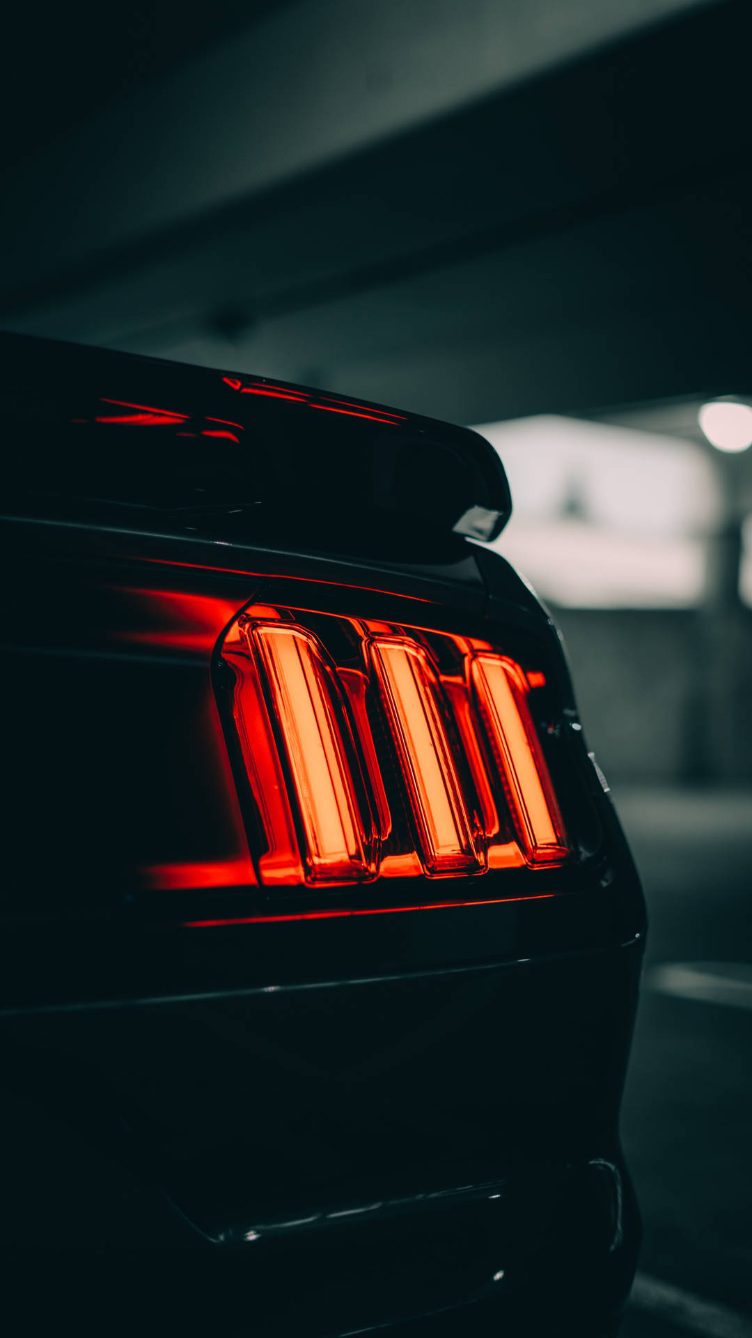 Car Red And Black Tail Light Background