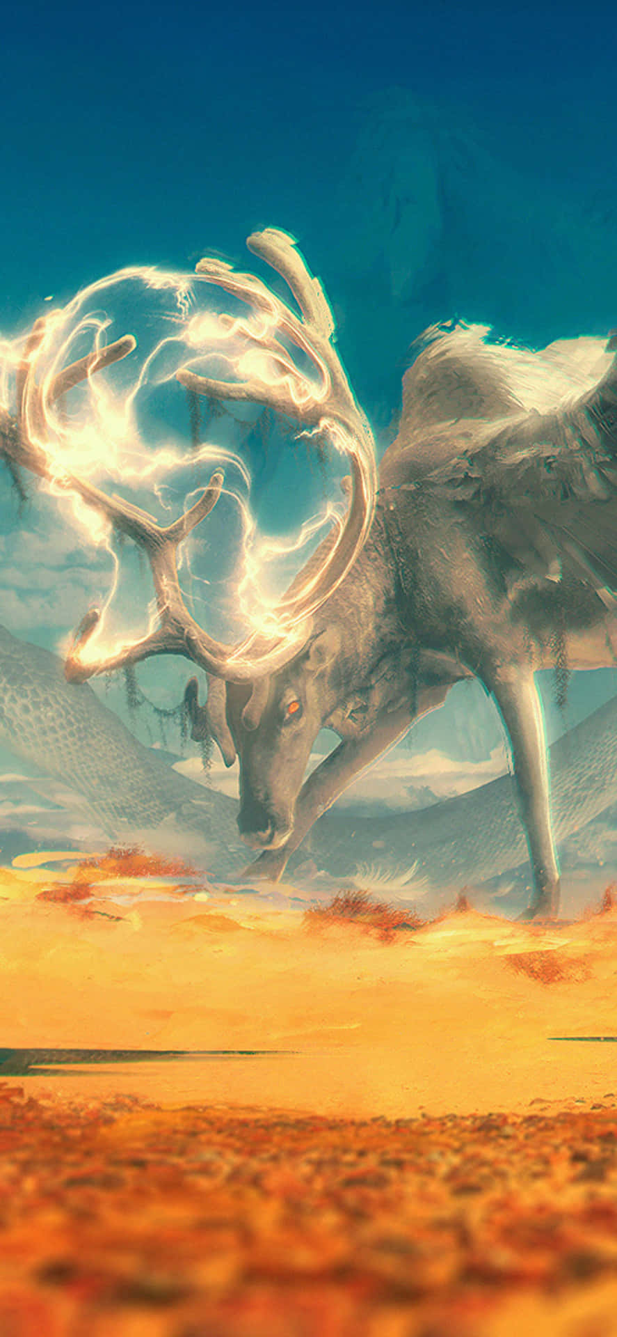 Caracal On A Summer Trek Background