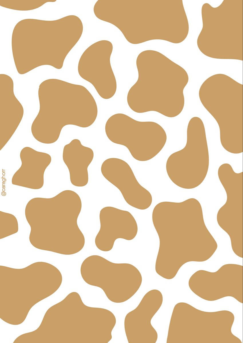 Caramel Cow Pattern Background