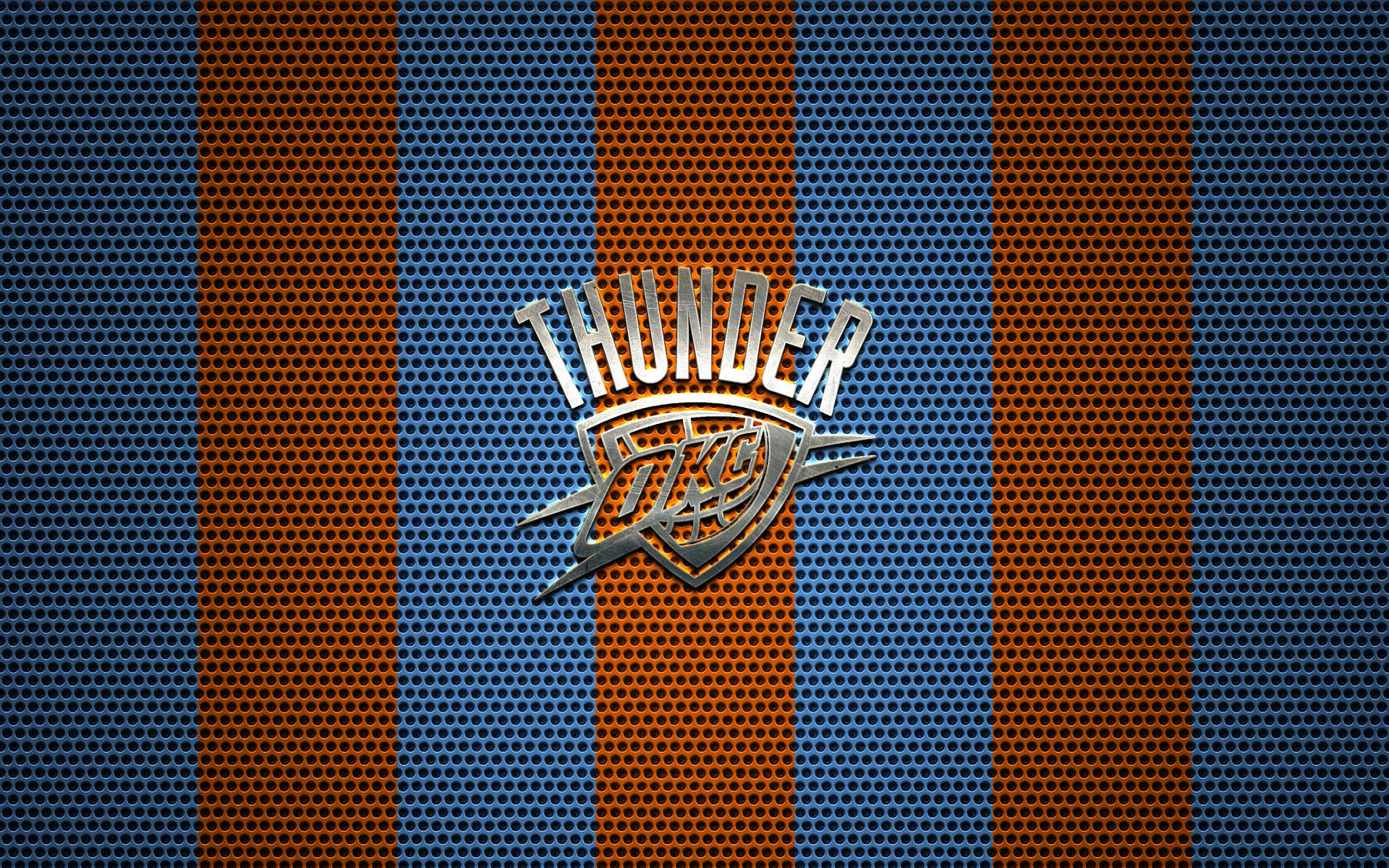 Carbon Fiber Oklahoma City Thunder Logo Background