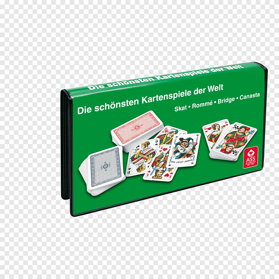 Card Games Collection Box Skat Rummy Bridge Canasta Background