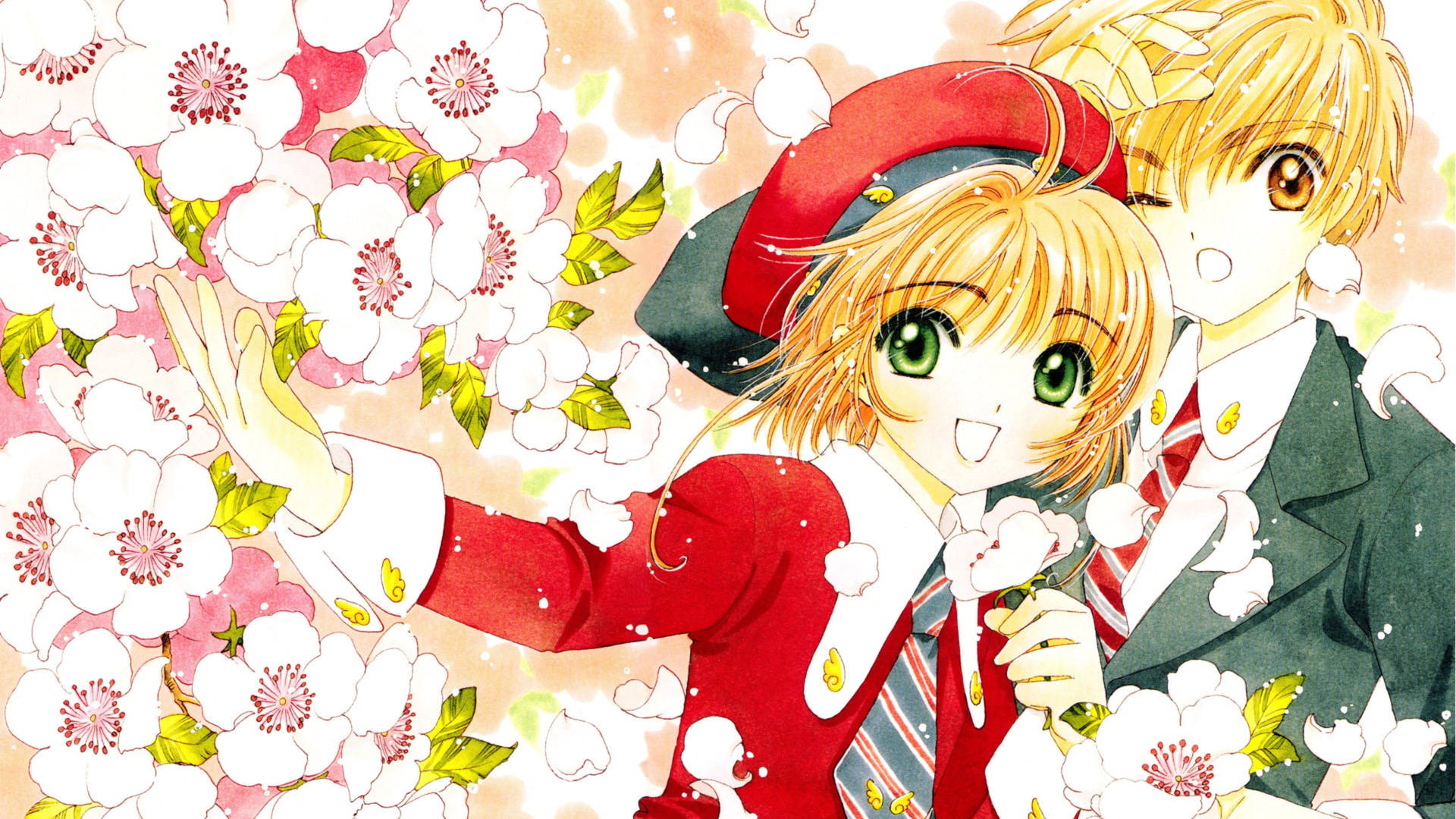 Cardcaptor Sakura Syaoran Flower Art Background