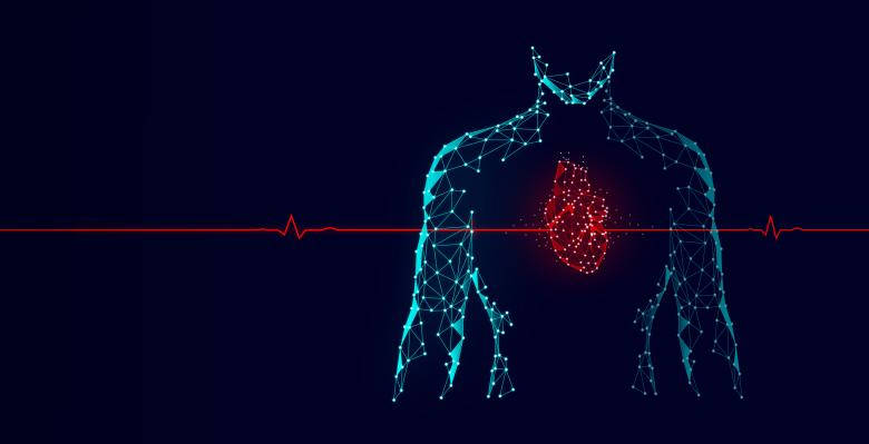 Cardiology Concept Heartbeat Line Background